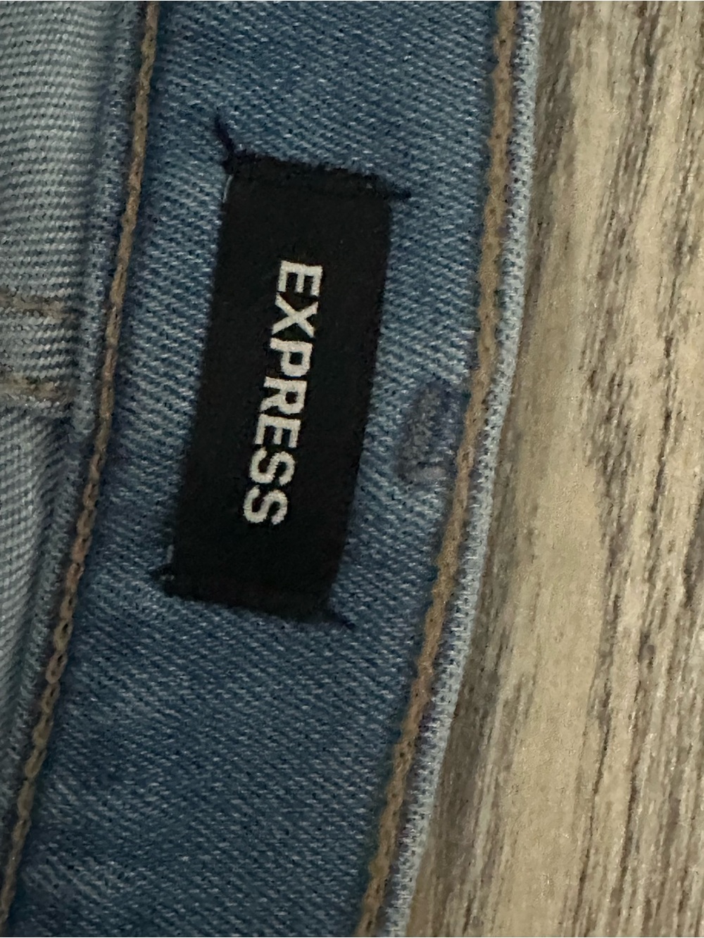 Express Light Blue Distressed Skinny Jeans for Women - Picture 4 of 7